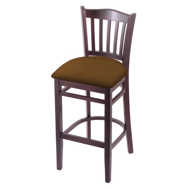 25" Counter Stool, Dark Cherry Finish, Canter Thatch Seat